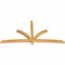 Ekena Millwork Davenport Rough Sawn Timber Gable Bracket, Western Red Cedar, 108"W x 54"H x 4"D x 4"F, 12/12 Pitch GBW108X54X0404DAV00RWR - alternate 2